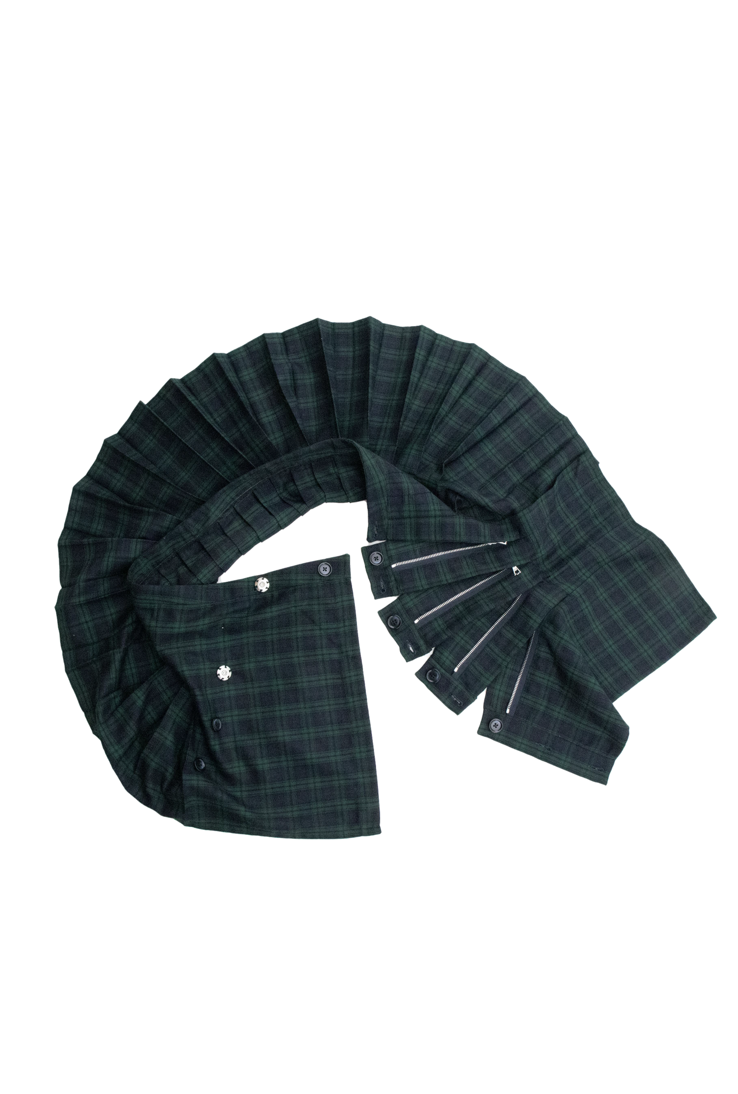 Zip Pleat School Skirt