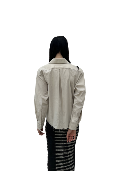 ApronBoy Cream Unisex Cotton Stretch Shirt