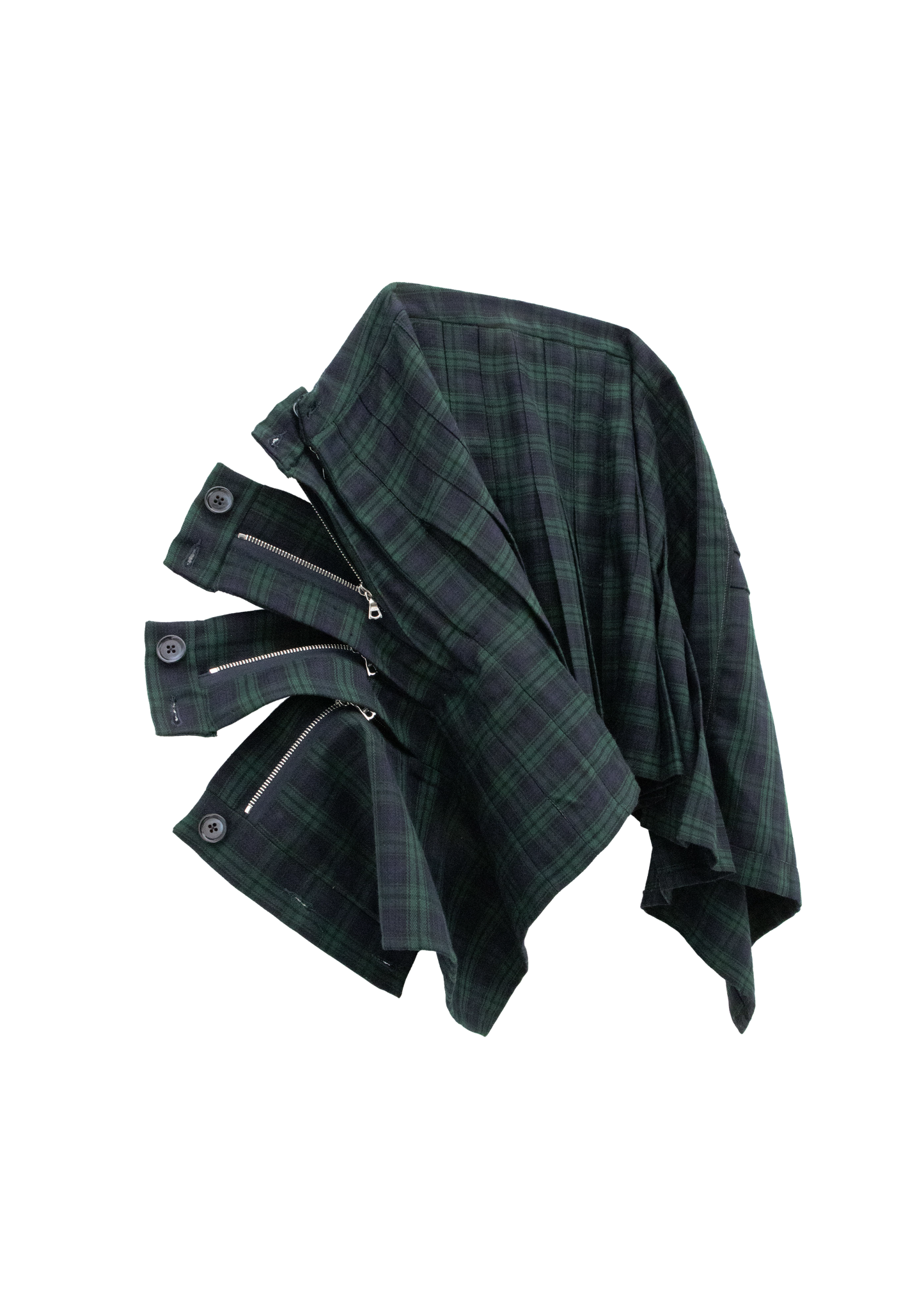 Zip Pleat School Skirt