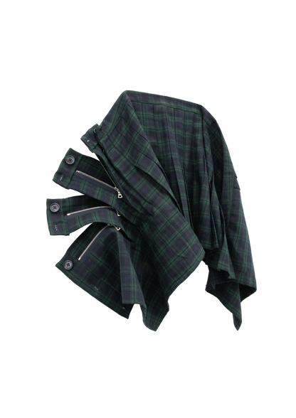 Zip Pleat School Skirt